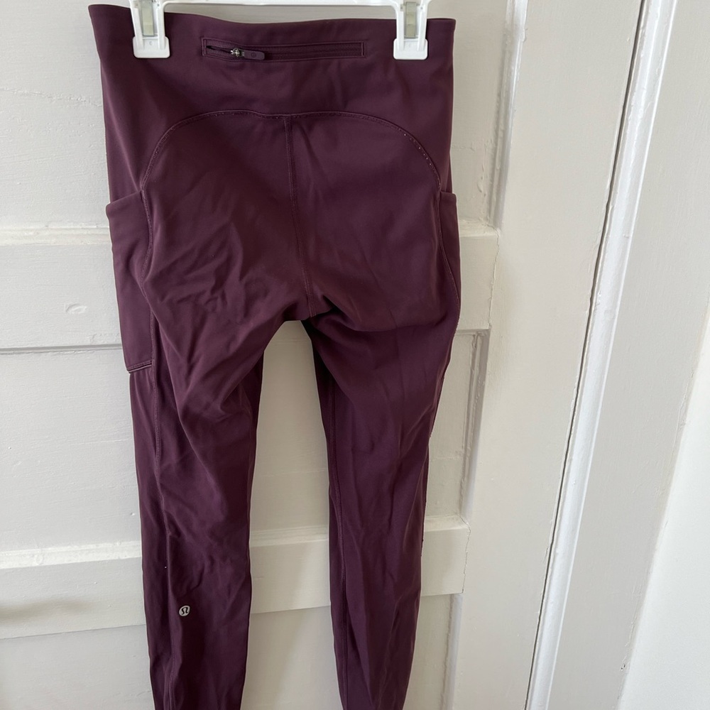 Lululemon Maroon Leggings